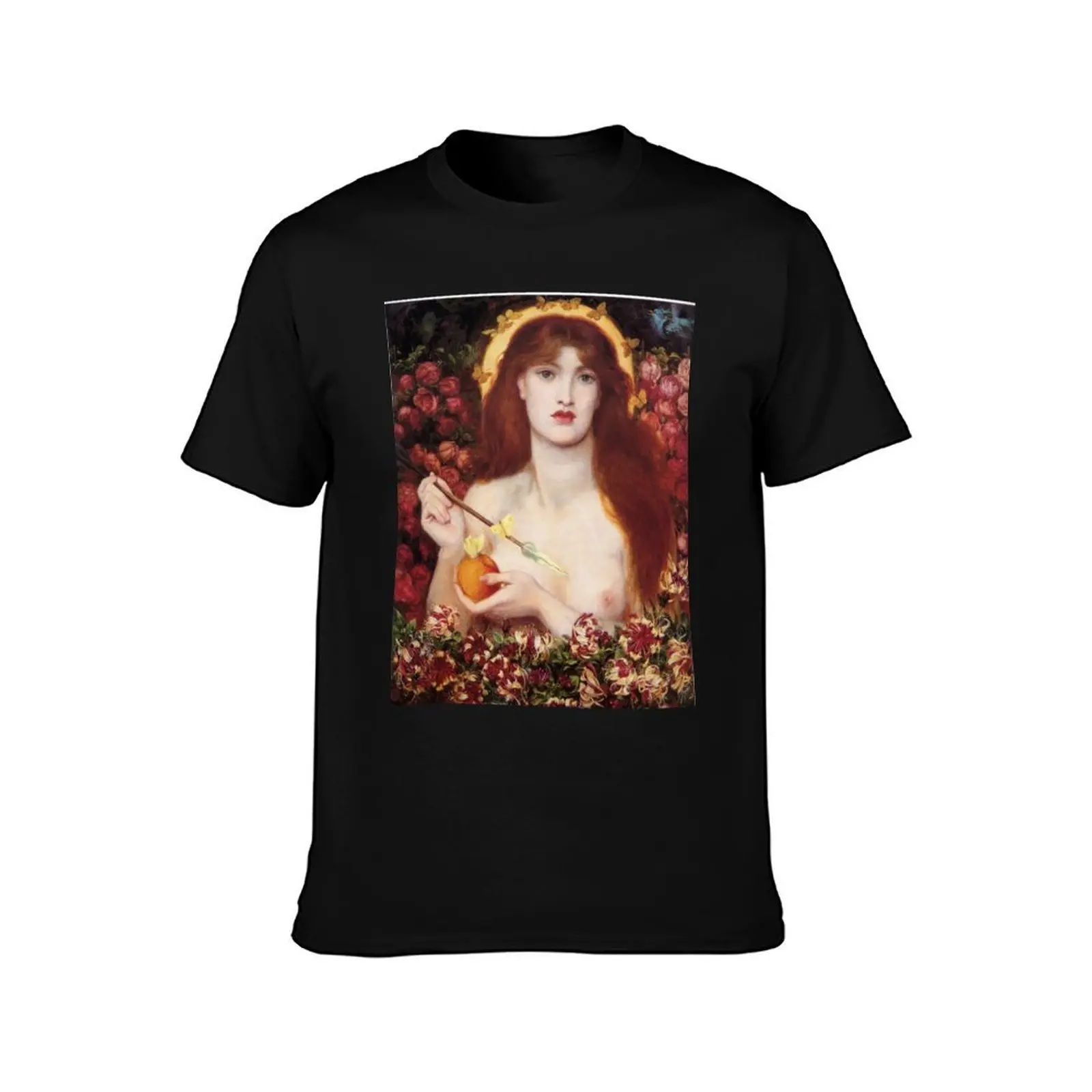 Rossetti's Venus Verticordia T-Shirt, Summer Casual Cotton Tee, Oversized Streetwear Tops, Vintage Graphic Print, 100% Cotton