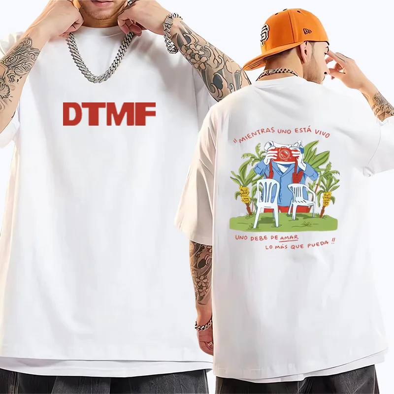 

Rapper Bad Bunny Tour 2026 Print T-shirts Men women's funny t shirt vintage short sleeve Cotton Unisex Oversized Casual clothes