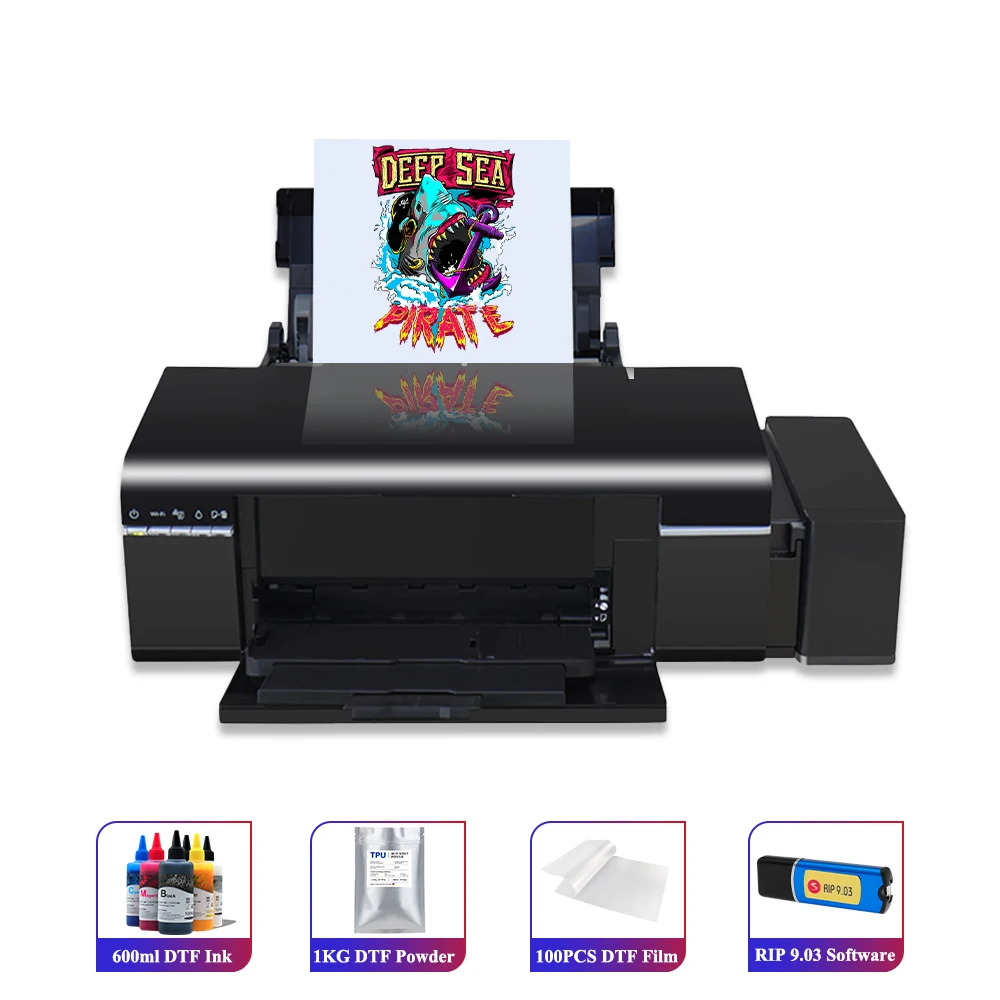 To DTF Printer A4 impresora dtf Direct To Film A4 DTF Printer DTF Printer bundle For Epson L805 t shirt printing machine A4