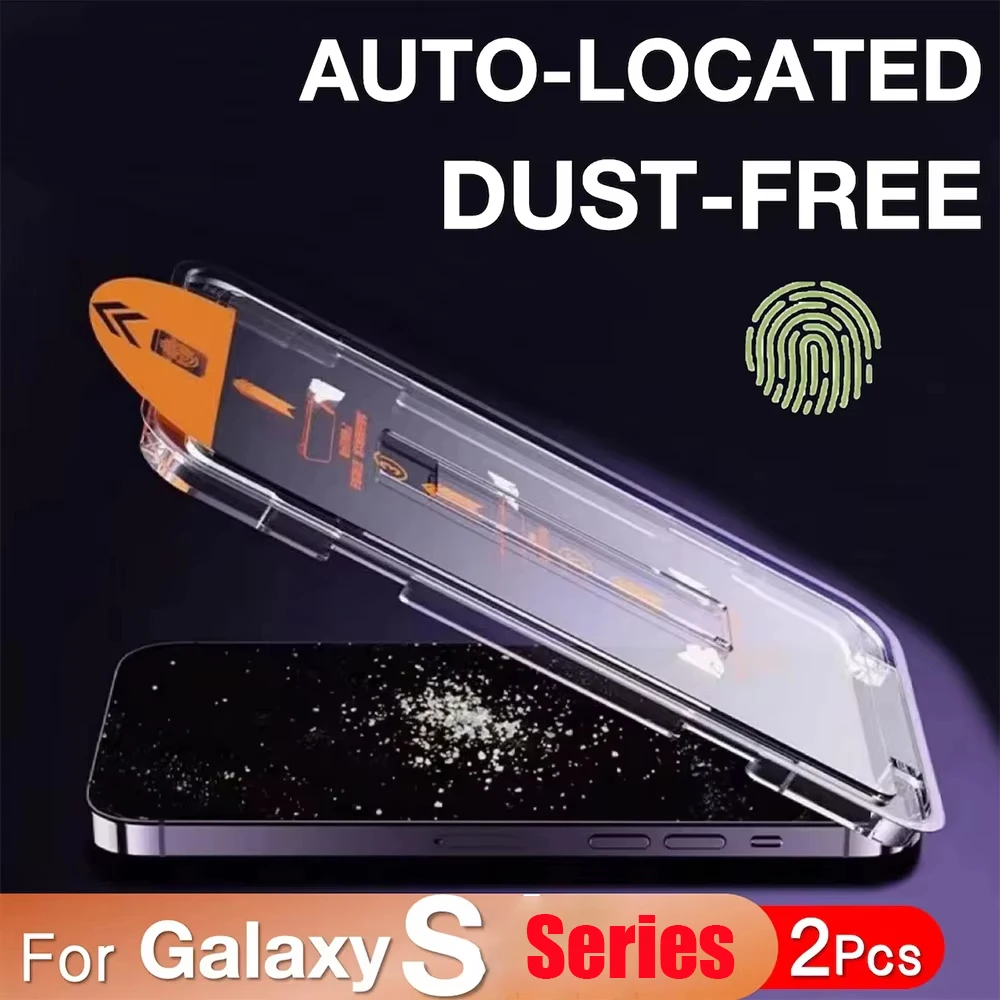 2-1PCS Einfache Installation Privatsphäre Displayschutzfolie für Samsung Galaxy S26 S25 S24 Plus Ultra S23 S22 S21 Staubfreies gehärtetes Glas