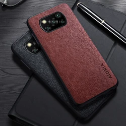 Case For Xiaomi Poco X3 Pro GT Simple Design Luxury Leather Business Cover For Poco X3 NFC Case