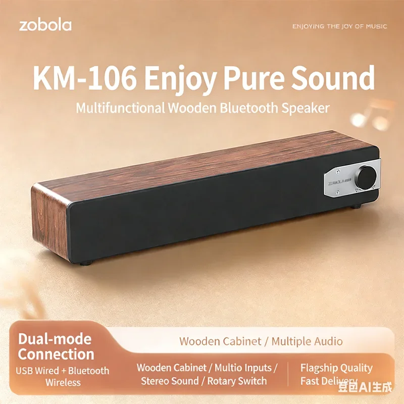 

Bluetooth-колонка для компьютера, подходит для настольного ПК, звуковая панель, проводное USB-питание, 3D-звуковая панель с объемным звучанием для компьютеров