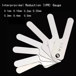 1set Measure tooth Gap Oral Tooth Interproximal Reduction Gauge Ruler Measure Reciprocating IPR System Orthodontic Treatment