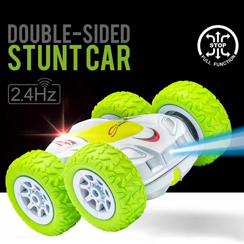 

Remote Control Car For Kids With Light 360 Degree Rotating Rc Stunt Car Double Sided Tumbles Rotating Car Childern Birthday Gift