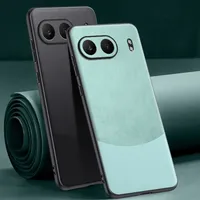 Luxury PU Leather Phone Case For OnePlus Nord 4 Nord4 Back Cover Matte Silicone Full Protection Case For One Plus Nord 4 5G