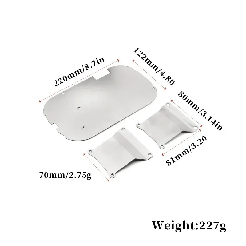 1 Set Rvs Chassis Armor Guard Board Set Vervanging Upgrade Onderdelen Voor Tamiya TT01 On-road 1/10 RC auto Accessoires