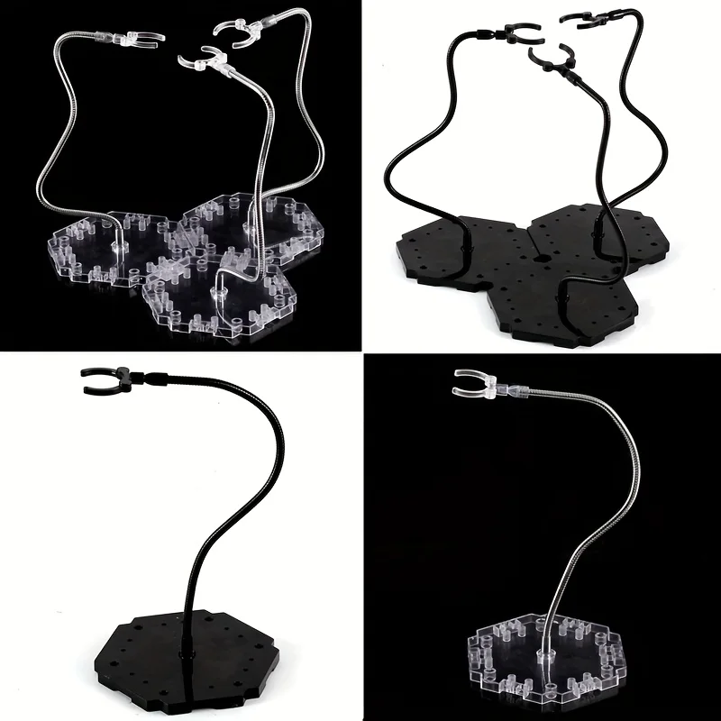 Dynamic Adjustable Snake-Shaped Model Stand | Sturdy Black Base for Action Figures,Dragon Pose Bracket for Collectible Toys