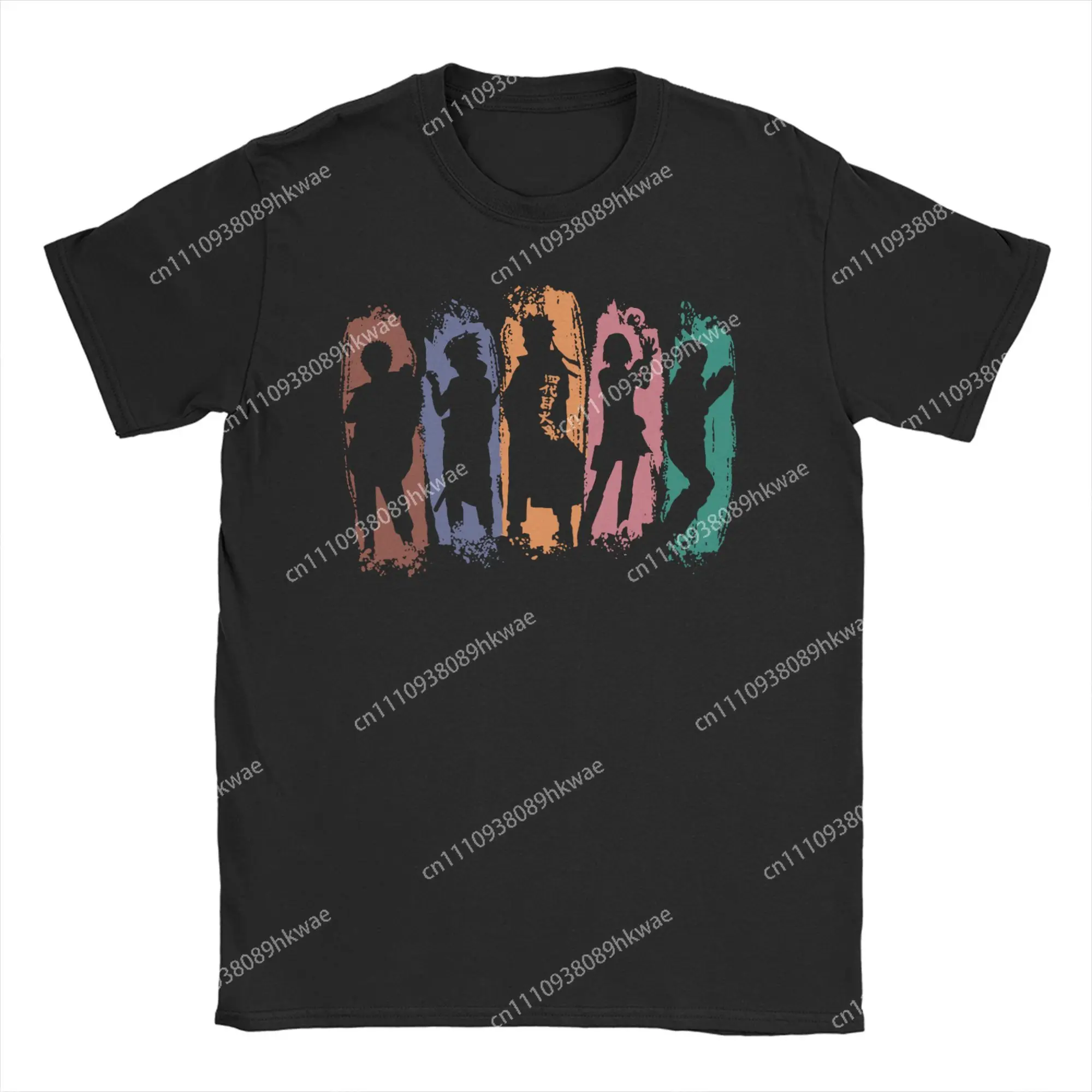 Men T-Shirts Shadow Of Ninja Fun 100% Cotton Tees Short Sleeve Narutoes Akatsuki Pein T Shirts Crew Neck Tops 4XL 5XL 6XL