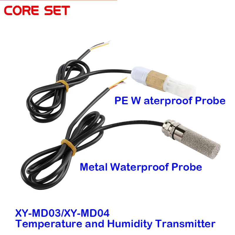 

DC 5-28V XY-MD03 Temperature and Humidity Sensor Transmitter RS485 Collector Temperature and Humidity PE Waterproof Probe