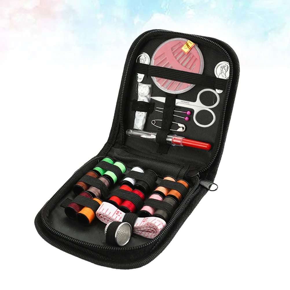 

1Set Portable Sewing Kits Premium Material Durable Practical Use Travel Household Mini Sewing Tools Storage Pouch Handy