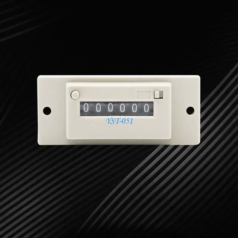 

E15A Electromagnetic Counter 6 Digit Counter AC220V 200 Million Times 3.5W AC3W Durable