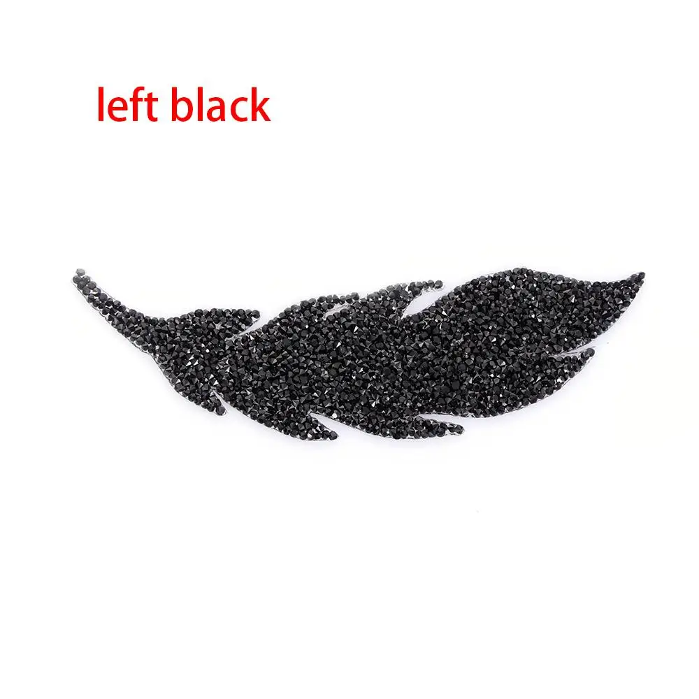 

Garment Motifs Sticker Iron-on Hotfix Leaves Rhinestone Patches Clothing Accessories