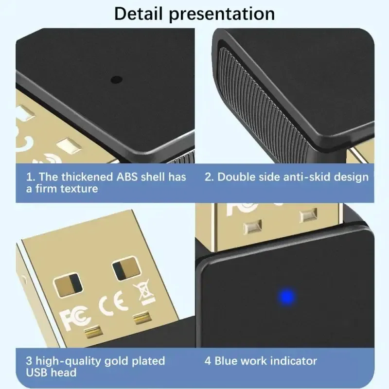 USB Bluetooth 5,4 5,3 адаптер передатчик приемник беспроводной USB Bluetooth аудио адаптер Bluetooth ключ для ПК компьютера ноутбука