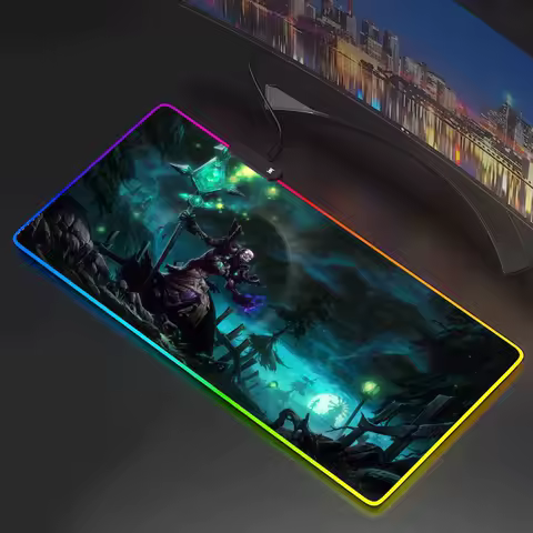 World Of Warcraft Gaming Mouse Pad Mousepad Rgb Mouse Pad tapis de souris xxl Gaming Backlight Pc Accessories Gamer Keyboard Ba