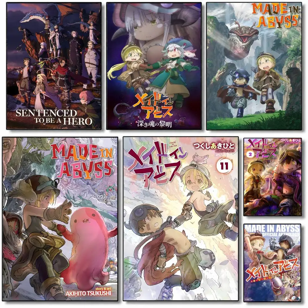 Global Entertainment M-Made in AbyssS Poster Wall Art Painting For Home Room Decoration Bedroom Wall Decor Waterproof Posters
