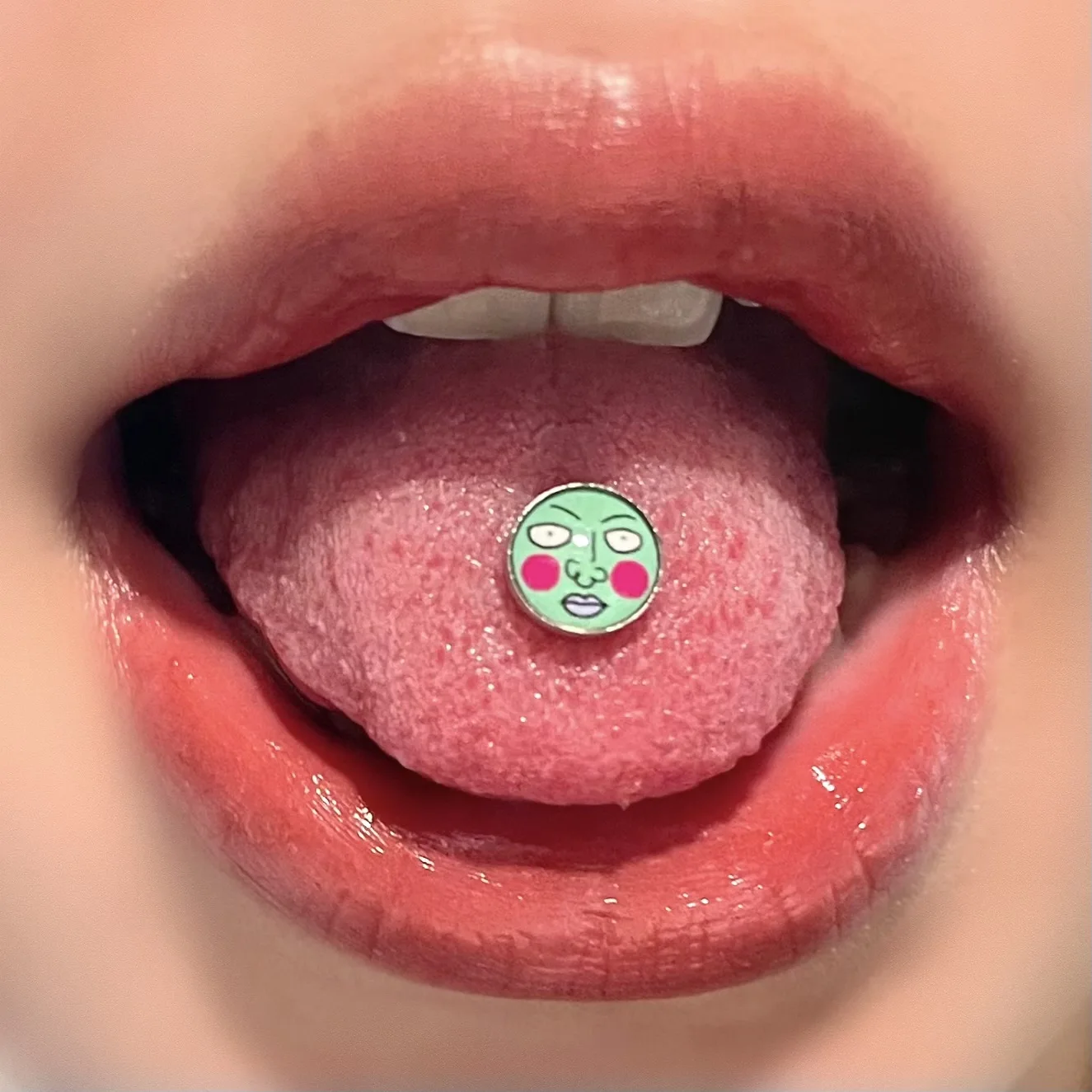 14G Tongue Rings Surgical Steel Tongue Piercing Jewelry for Women Men Clavos en la lengua Ring Barbell Piercing