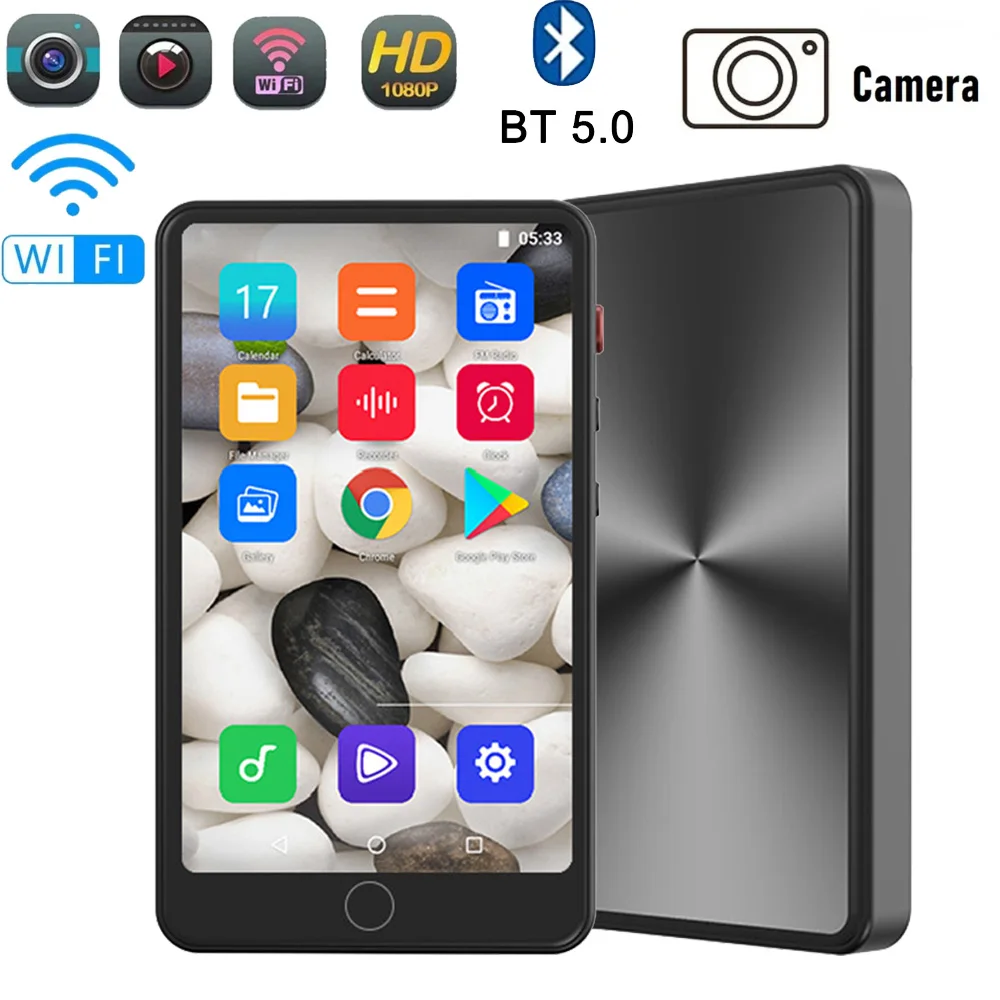 

New Camera Mp4 Player Bluetooth Wifi Android 16GB Memory Touch Screen Hifi Music Recorder Video Mp3 Player With Speaker TF Card