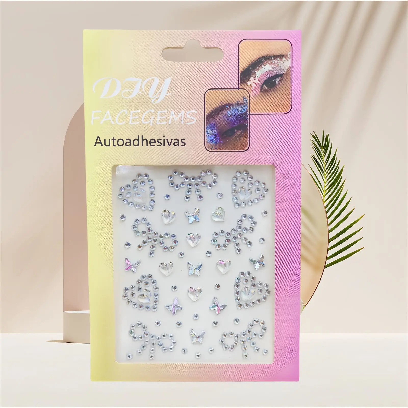 Face Rhinestone Stickers Self Adhesive Sparkling Teardrop Gems for Kids Stage Makeup Eye Nail Art Party Decor
