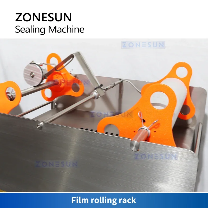 ZONESUN Semi Automatic Bubble Tea Cup Sealiing Machine Boba Sealer Milkshake Yogurt Pudding Packaging Production ZS-FK4C