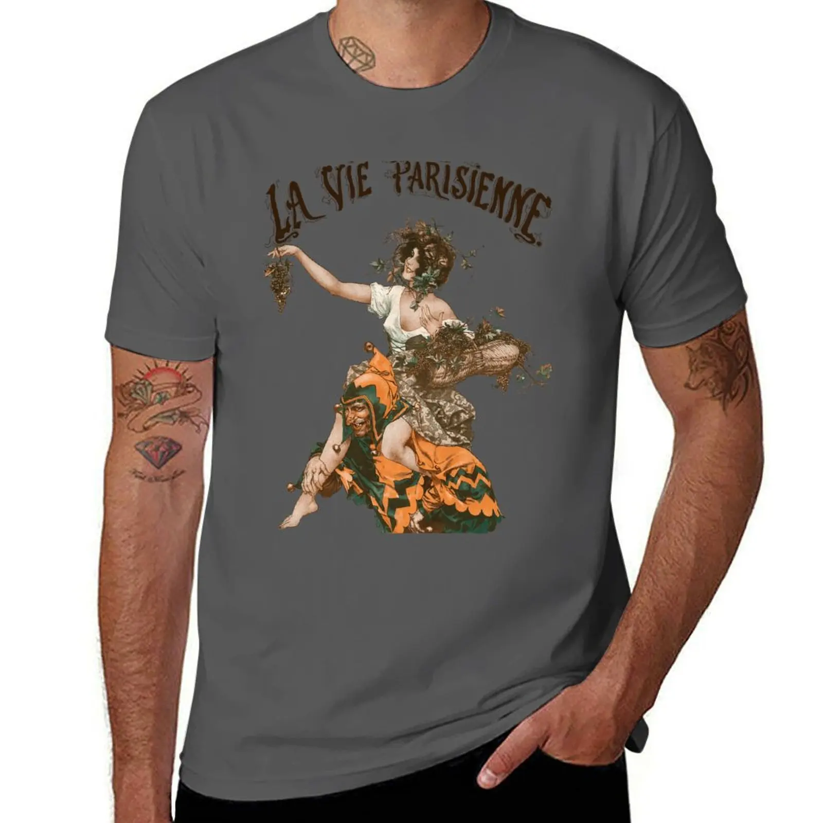 La Vie Parisienne - Vendémiaire - Art Deco T-Shirt anime t shirts luxury designer tees heavyweights shirts graphic tee men