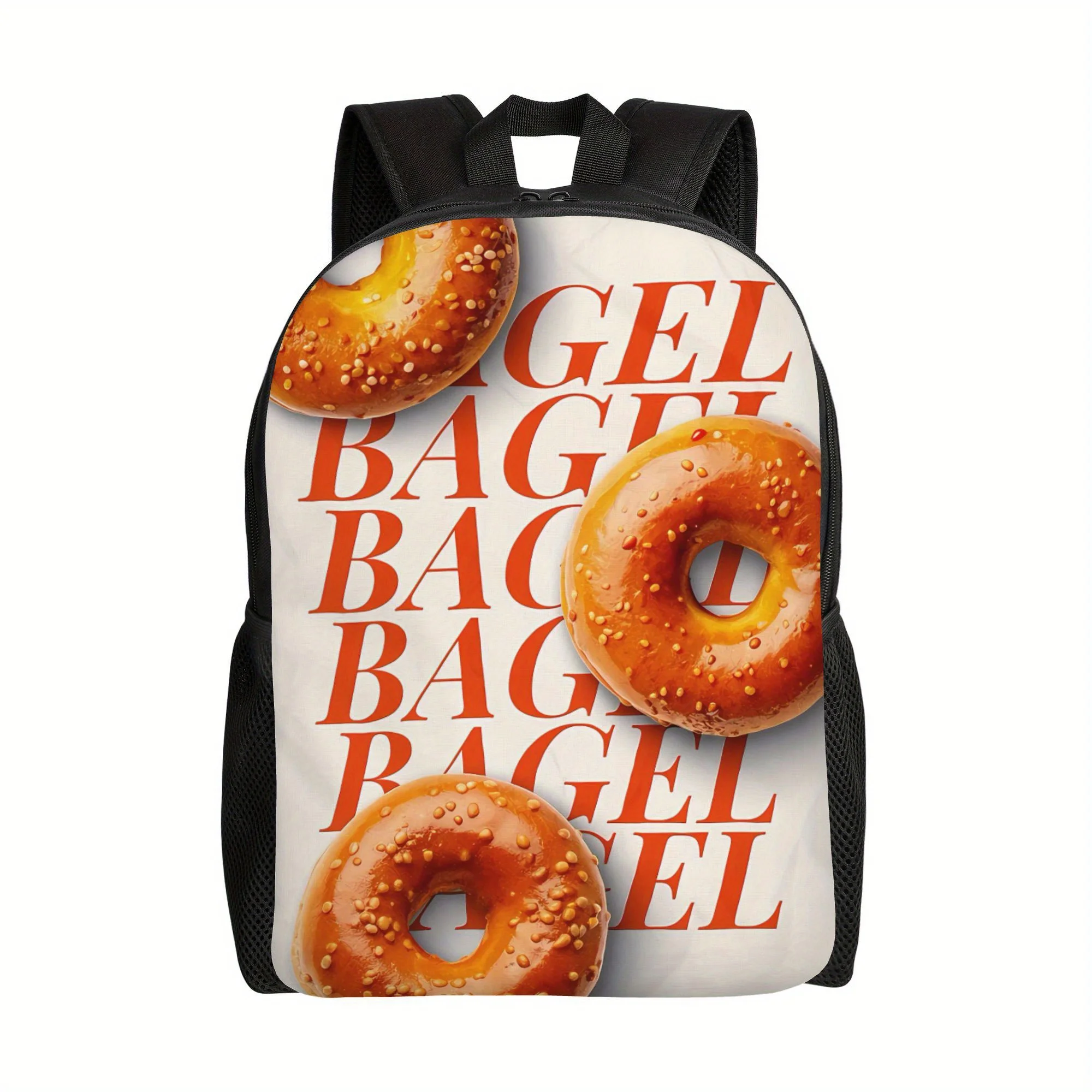 

BIHUDU Men's Backpack - High Capacity Bagel Design, Spacious Laptop Compartments and Side Pouches - Durable University