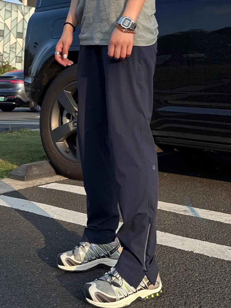 

Спорт на открытом воздухе, мягкие брюки-карго ell Qui Dry, мужская американская функциональная рабочая одежда на молнии, прямые брюки, расклешенные, Qui Dry...