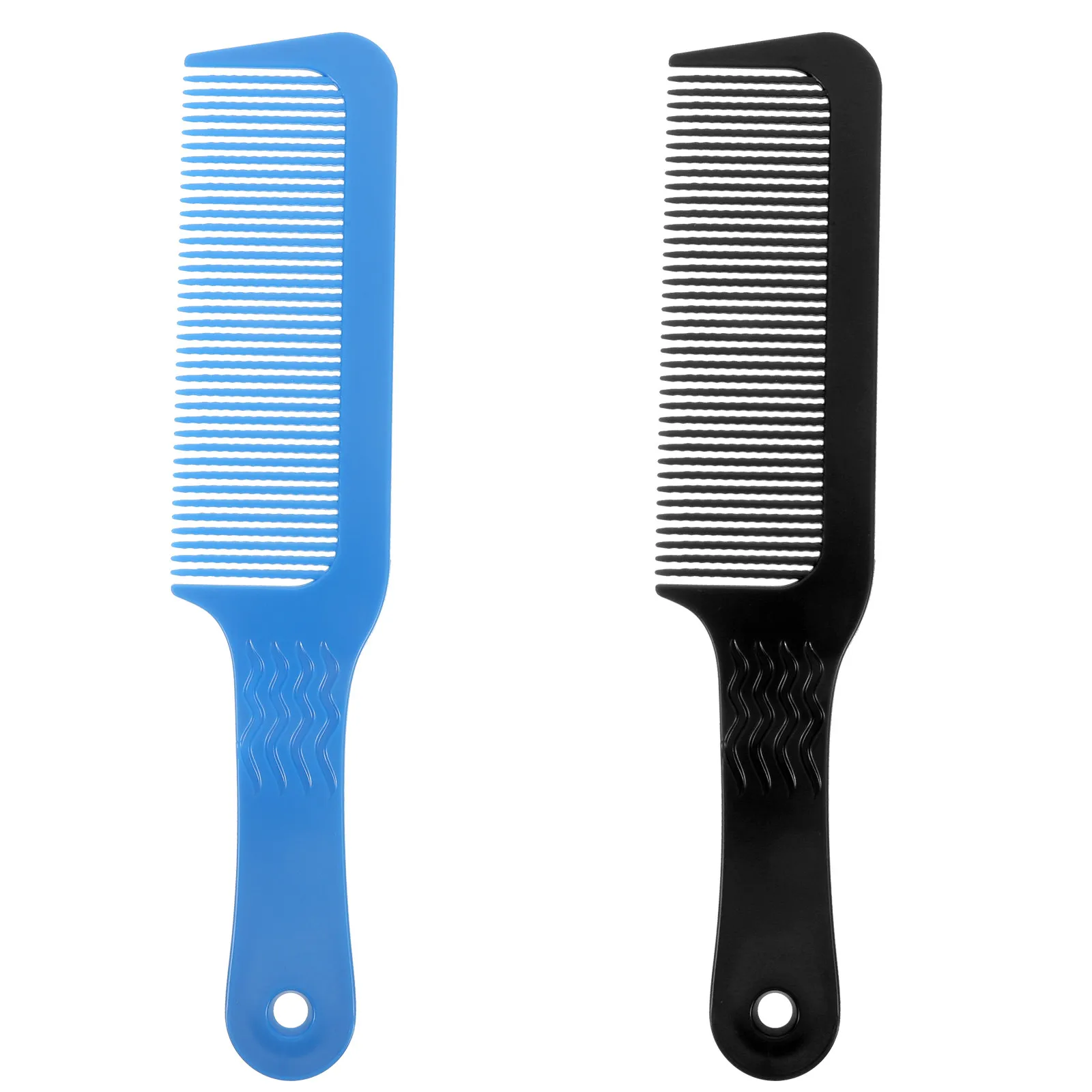 

2Pcs Flat Head Antistatic Hair Comb Portable Plastic Hairdressing Comb Scalp Massage Hair Protection Blood Circulation