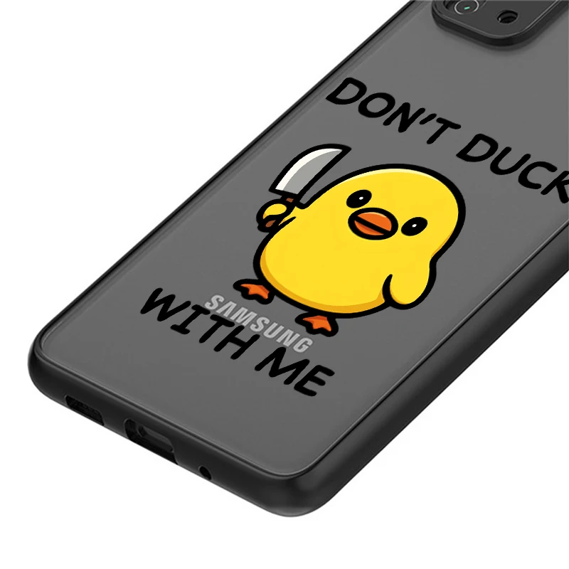 Niedliche Minimalistische Enten-Hülle für Samsung Galaxy S26 S22 S20 FE S23 FE S24 Plus Note 20 Ultra 10+ S25 Ultra S21 Funda Rückseitige Handyhülle – Detail 4