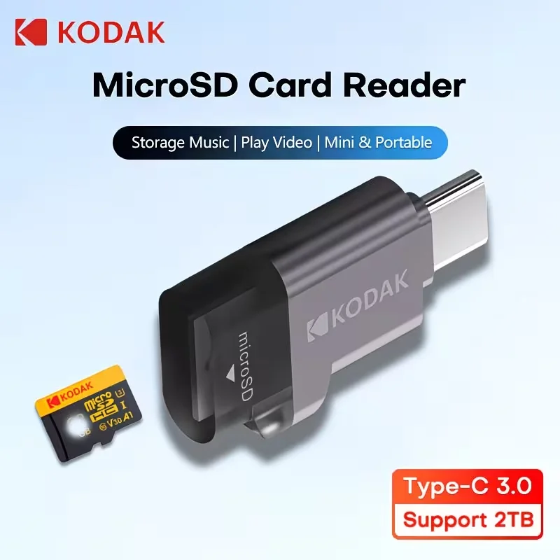 Original Kodak Type-C TF Card Reader High-speed up to 2TB Me