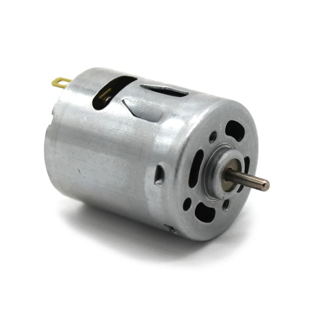 DC 6V-14V Micro 365 DC Motor Electric 12V Round 7000RPM Carbon Brush Motor for  Small Electric Hair Dryer Handmade Toy Engine