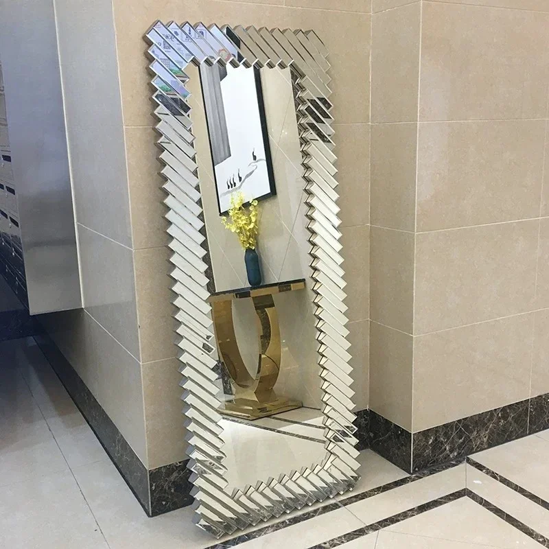 Apartment Long Luxury Decorative Mirrors Bed Room Floor Standing Mirrors Full Body Living Room Specchio Home Decorations