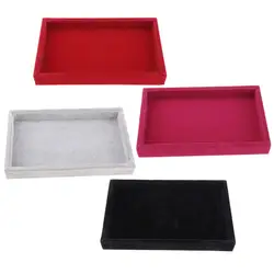 Jewelry Earring Bracelet Display Trays Organizer Holder Box Case Made of Velvet Stand Presentation Board