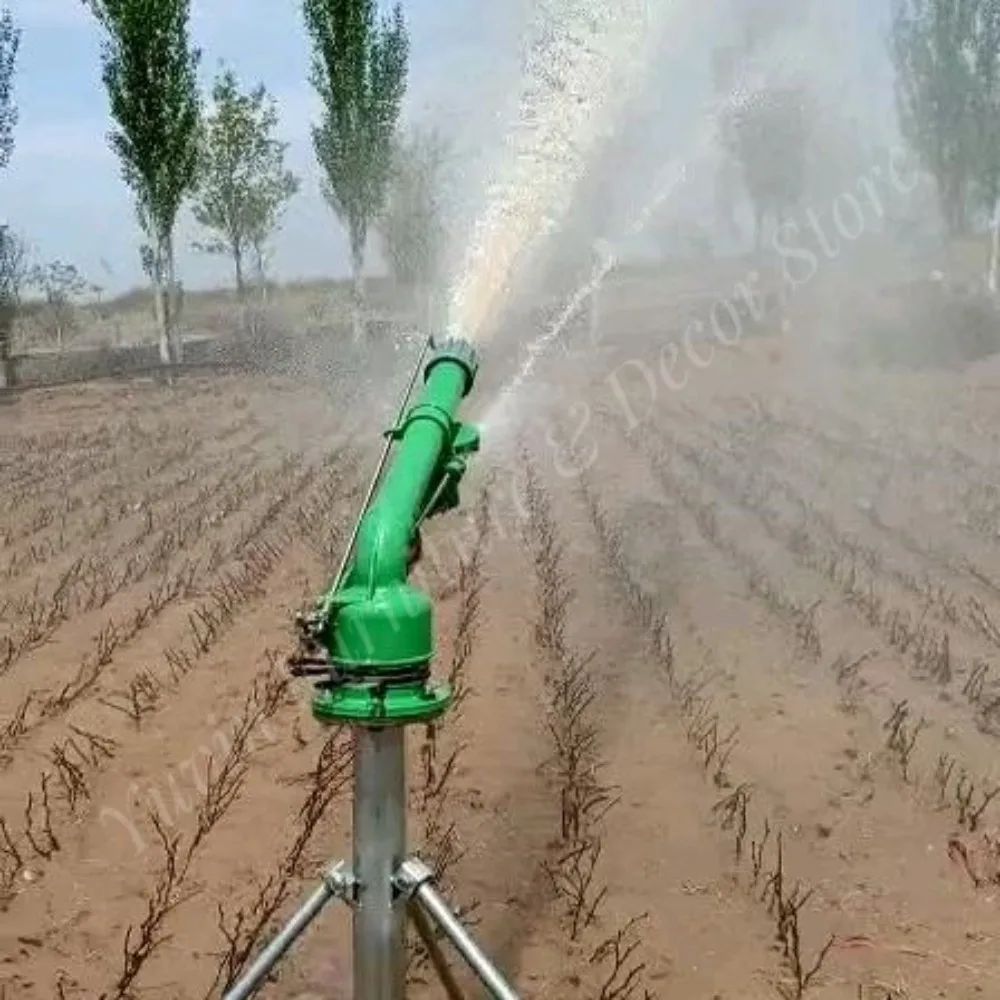 44M Agricultural Rain Gun Metal Spray Gun Irrigation Watering Spray Gun for Farm DLW-40