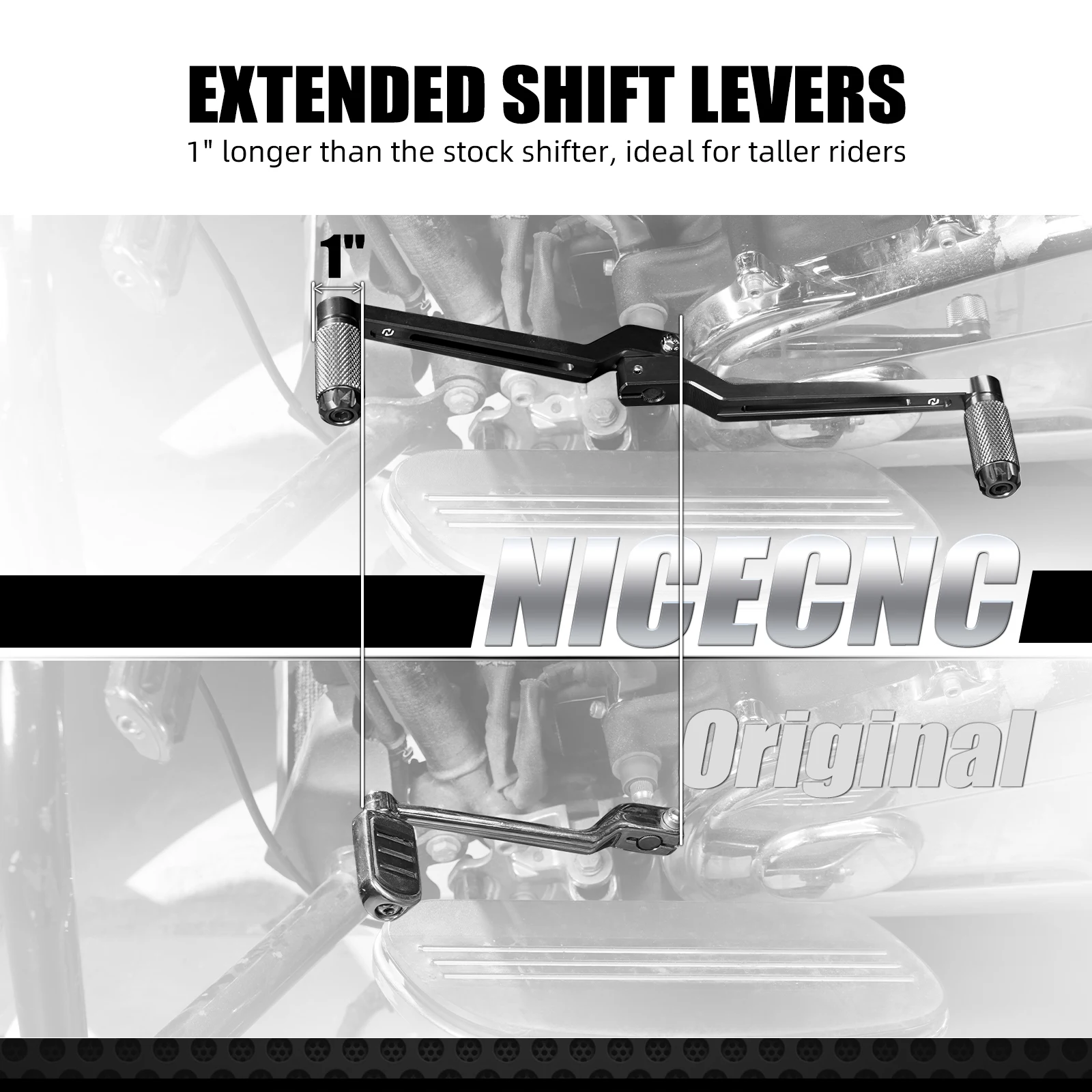 For Harley Street Glide FLHX 2017-2024 Short/Extended Gear Shift Levers Road Glide FLTRX Road King FLHR Electra Glide Tri Glide