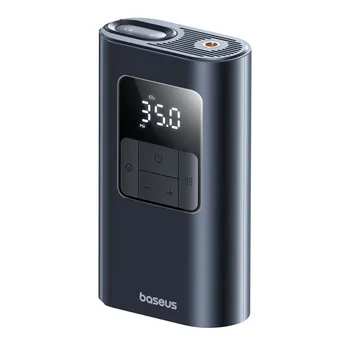Baseus 2 in 1 Car Air Pump Wired/Wireless Car Air Compressor Dethable Flashlight 6000mAh P