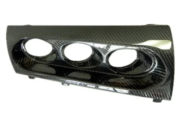 Carbon Fiber Glossy Finished For Evolution 10 M7 Style Carbon Triple Gauge Pod Holder 60mm(RHD) Exterior Car accessories