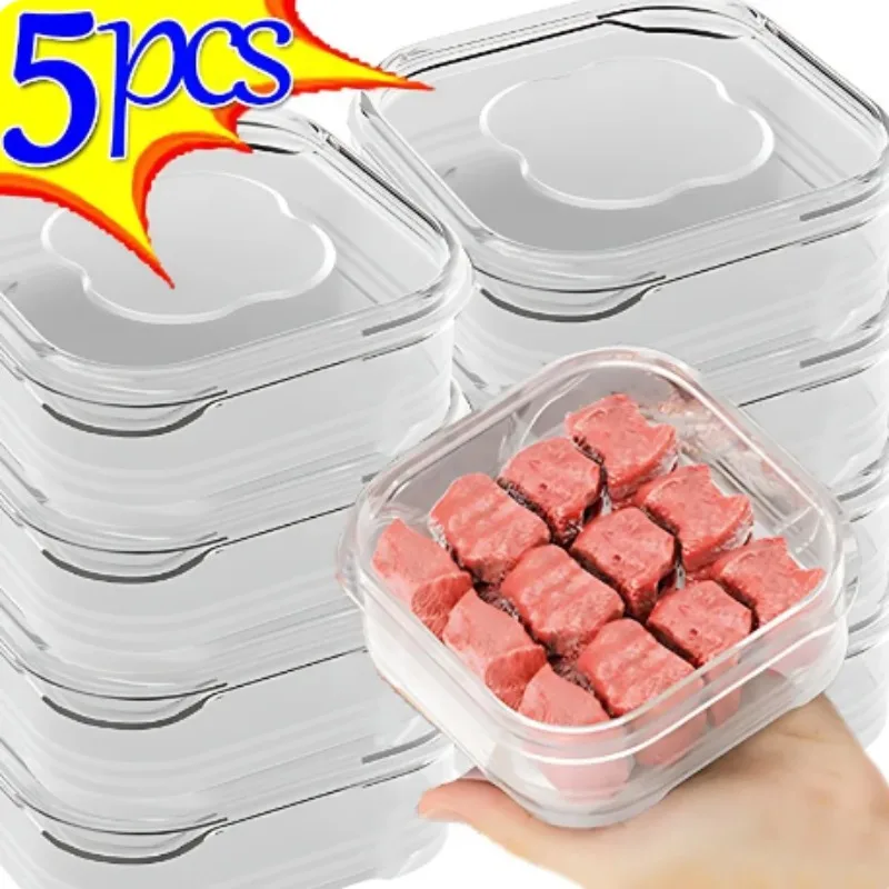 Frozen Meat Preservation Box Refrigerator Food Retain Freshness Transparent Storage Jar Home Kitchen Vegetable Storage box