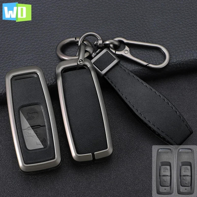 Zinc Alloy + Leather Car Key Case Cover For Honda PCX 160 125 PCX125 PCX160 VISION SH350 ADV 150 350