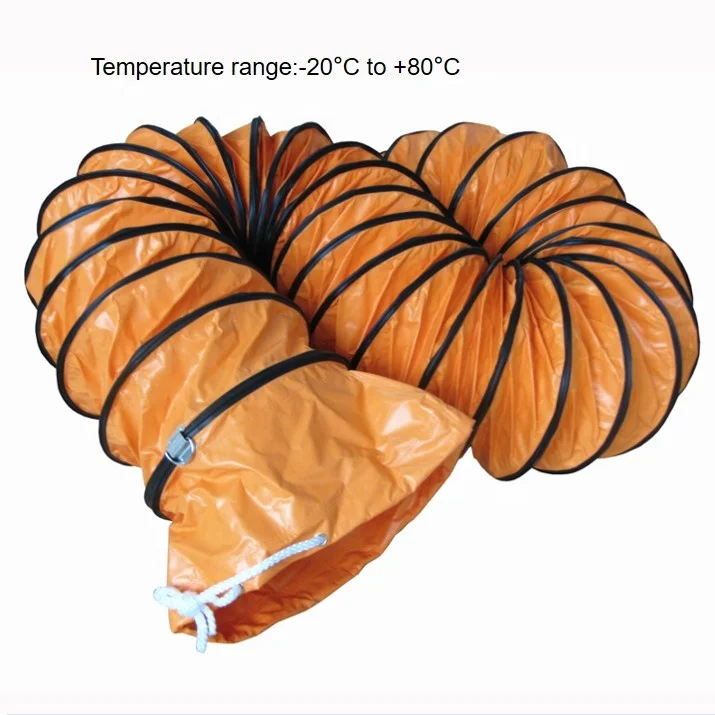 

10 Inch Durable PVC Exhaust Insulated Flexible Air Ventilation Spiral Duct For Dehumidification
