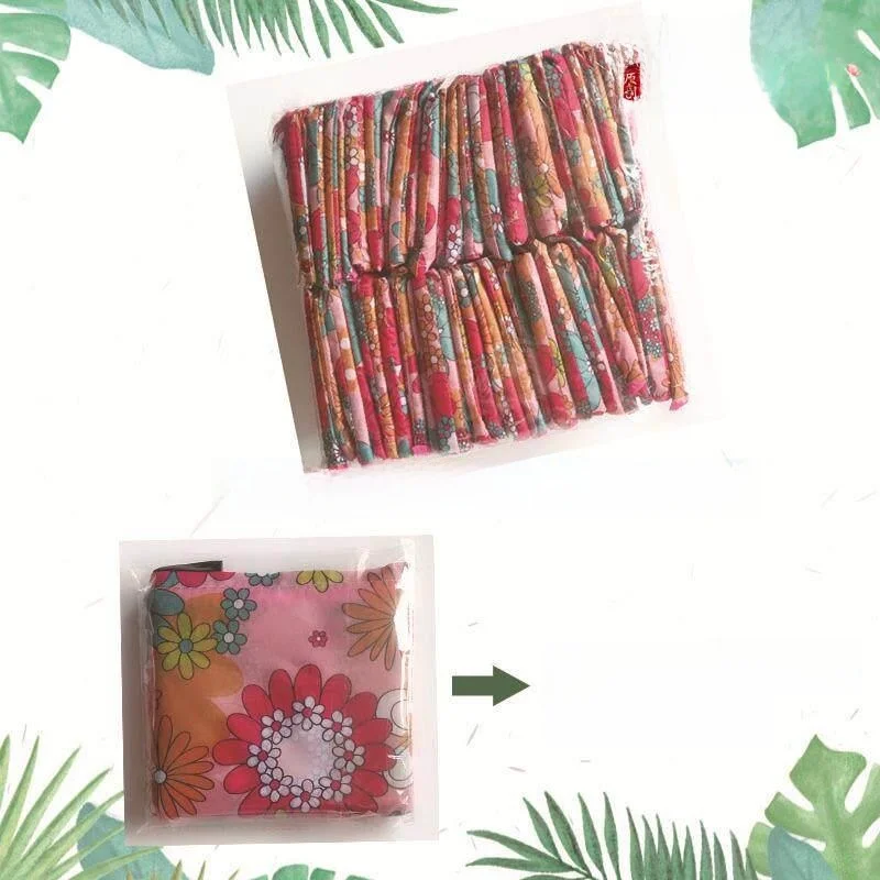 Large Capacity Portable Printed Shopping Bag Creative Foldable Storage Bag Eco-friendly Canvas Bag for Supermarket Use