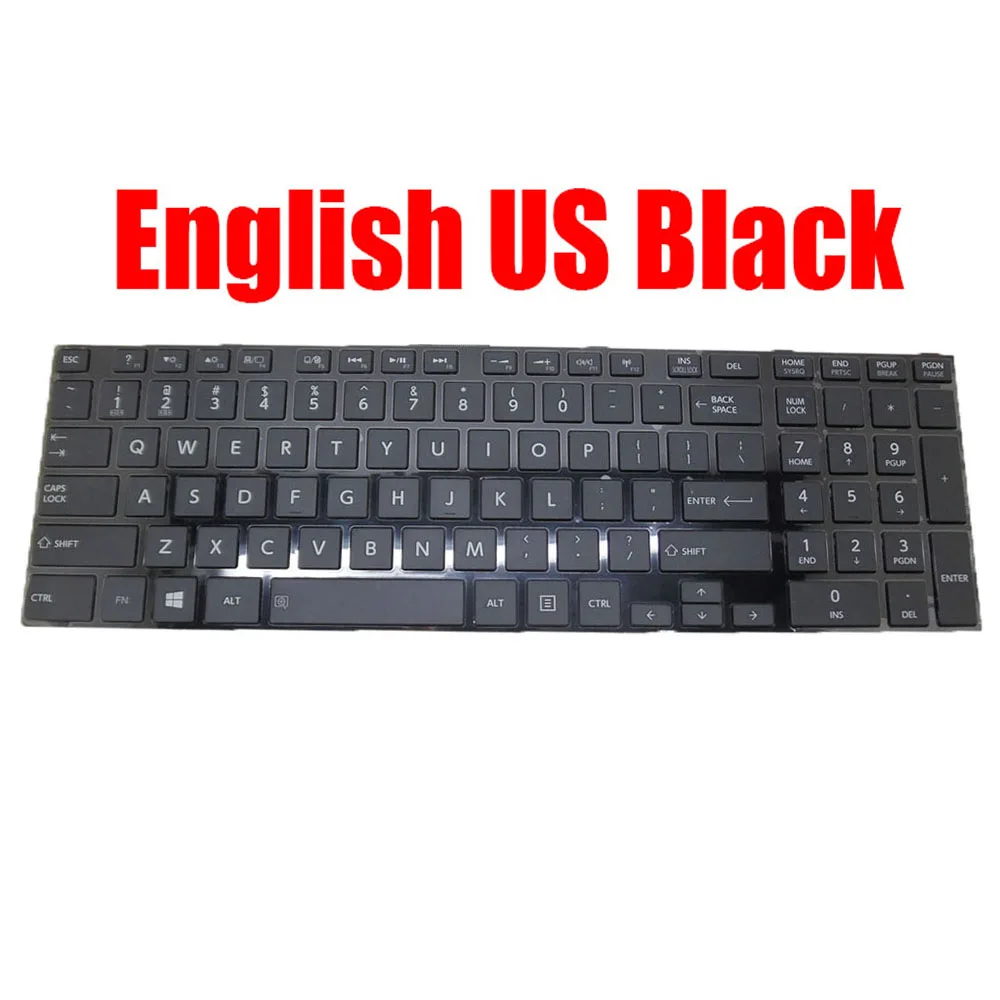 English US Laptop Keyboard For Toshiba For Satellite U50-A U50D-A U55D-A U50t-A U55-A U55DT-A U55T-A S50-A S50D-A S50T-A S55-A