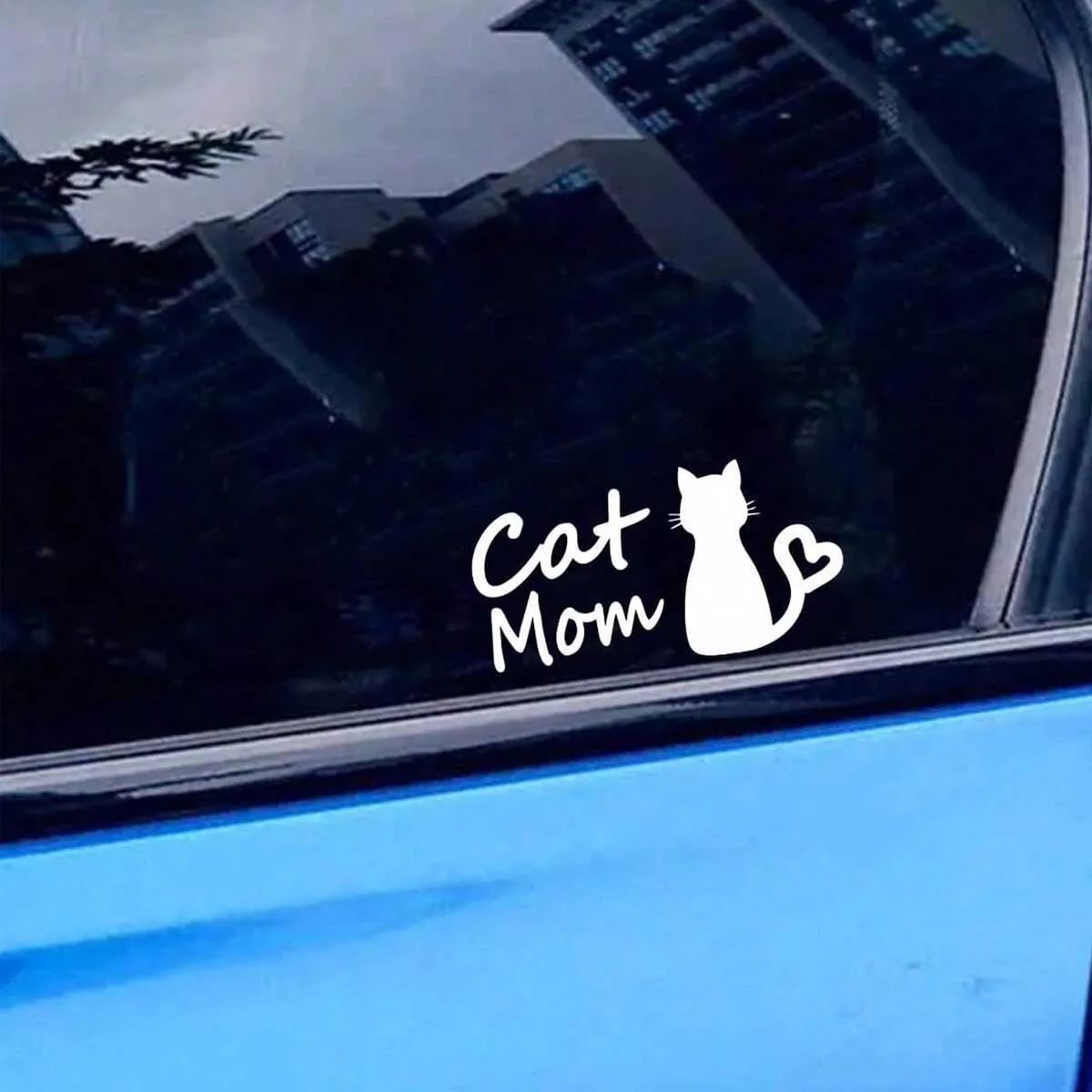 Cat Mother Car Sticker Decal 1pcs