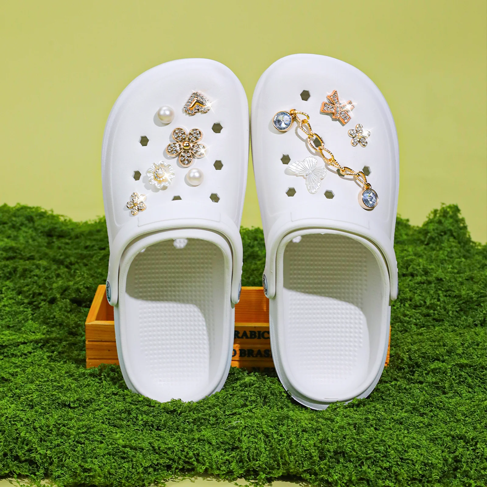 Lässige Clogs und Pantoletten, Leichte EVA-Gartenschuhe, Rutschfeste Sandalen, Atmungsaktive Slip-On-Schuhe für Drinnen und Draußen 666 – Detail 13