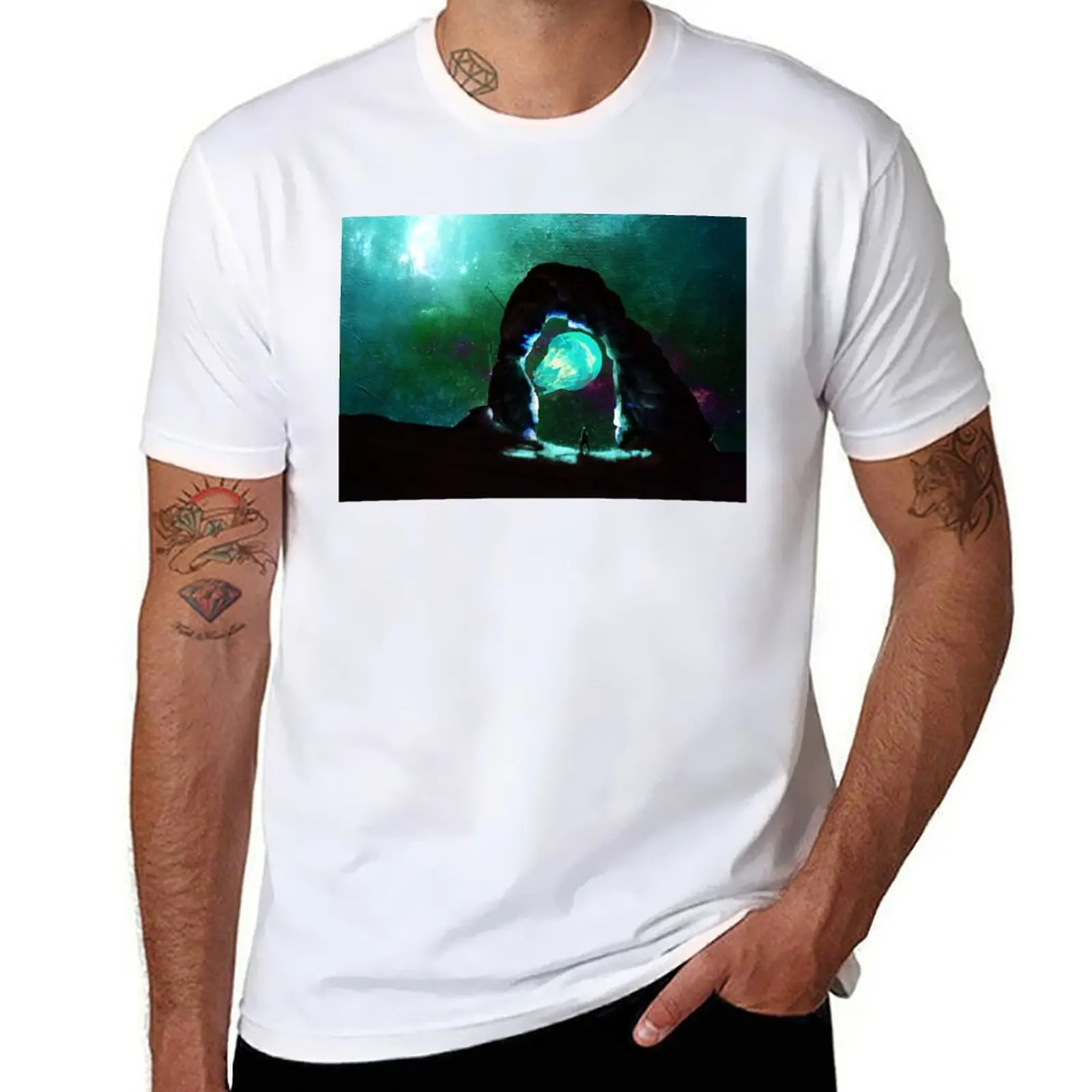 

Jellyfish Gate T-Shirt anime t shirts for man t shirt for man 100 percent cotton T-Shirt