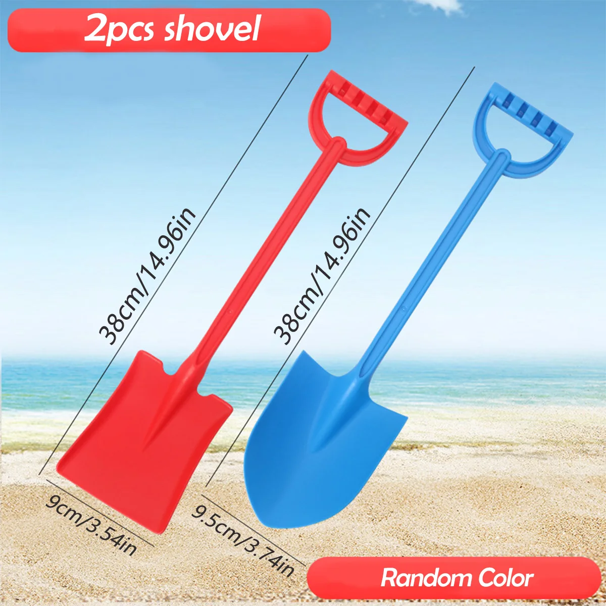 Toddler Beach Shovel Sand Multi-scene Snow Digging Tools Premium Outdoor Sports Summer Water Play Toys For Kids Birthday Present