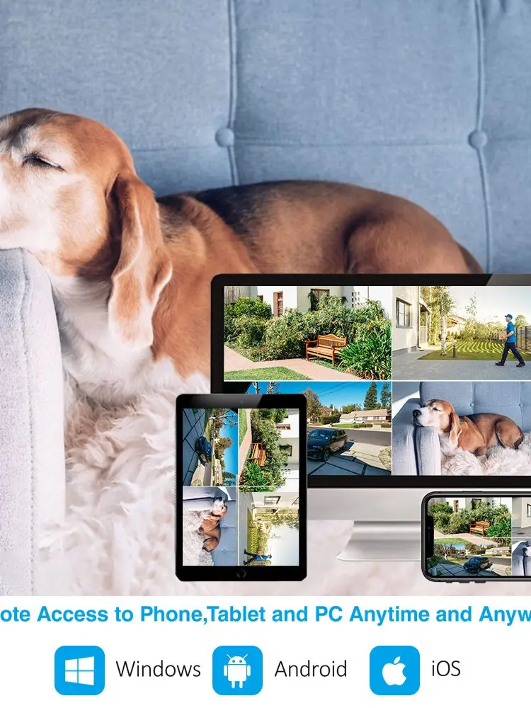 WESECUU WIFI AI PIR motion detection Wireless Rechargeable Battery cctv camera kit Two Way Audio WIFI Security Camera System