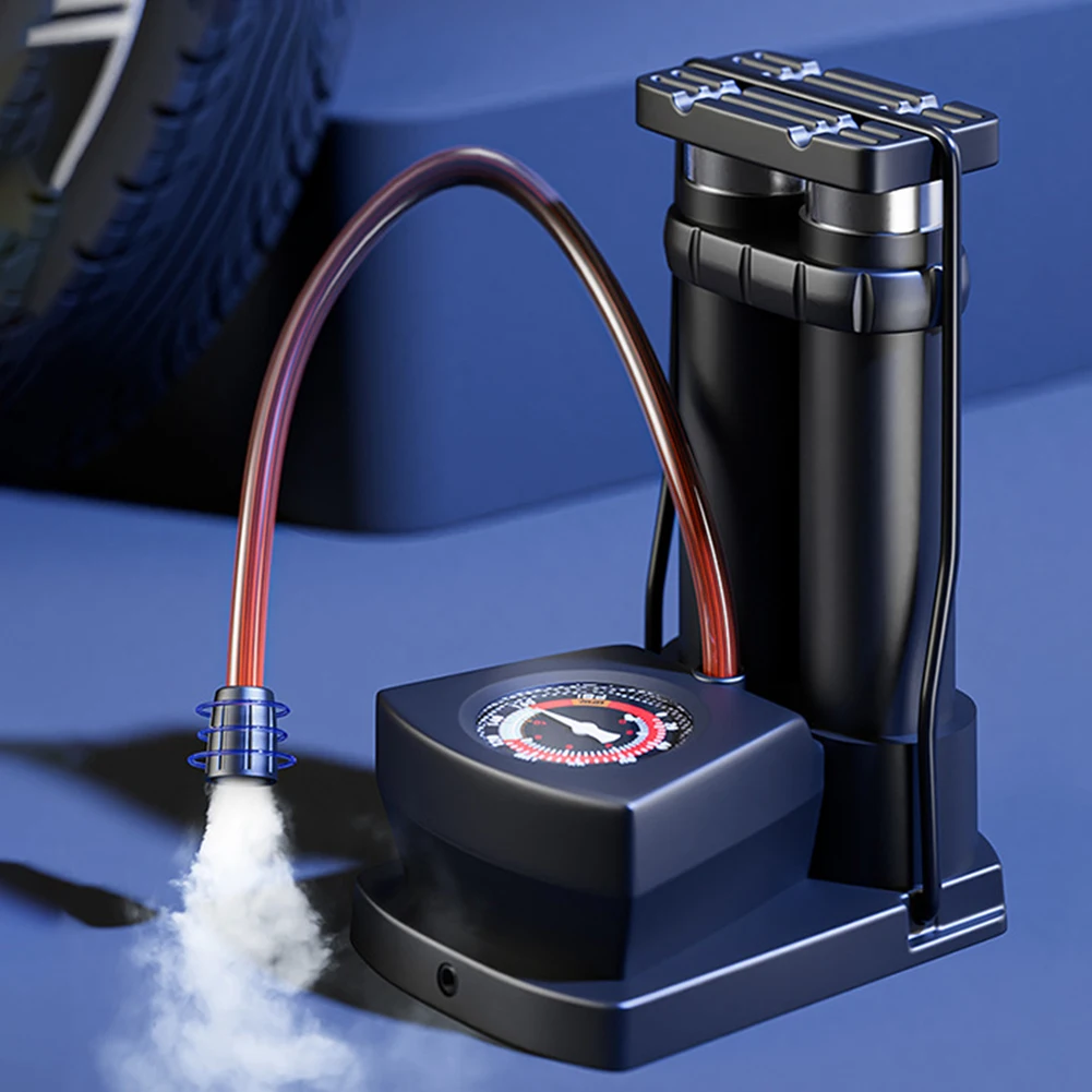 

Портативный насос с ножной педалью, велосипедный насос высокого давления, клапан Шредера, автомобильный баскетбольный насос для электромобиля, мотоцикла