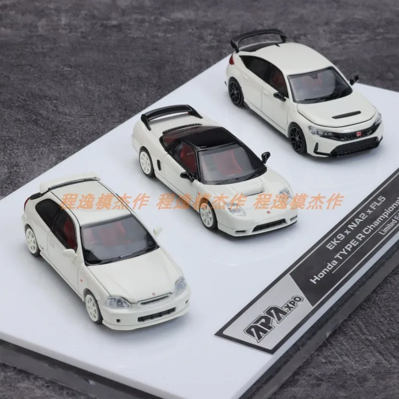 MH 1/64 NSX FL5 EK9 APAxpo Legering Motorvoertuig Speelgoed spuitgieten Metalen Model Collectie Jongen Kerstcadeaus