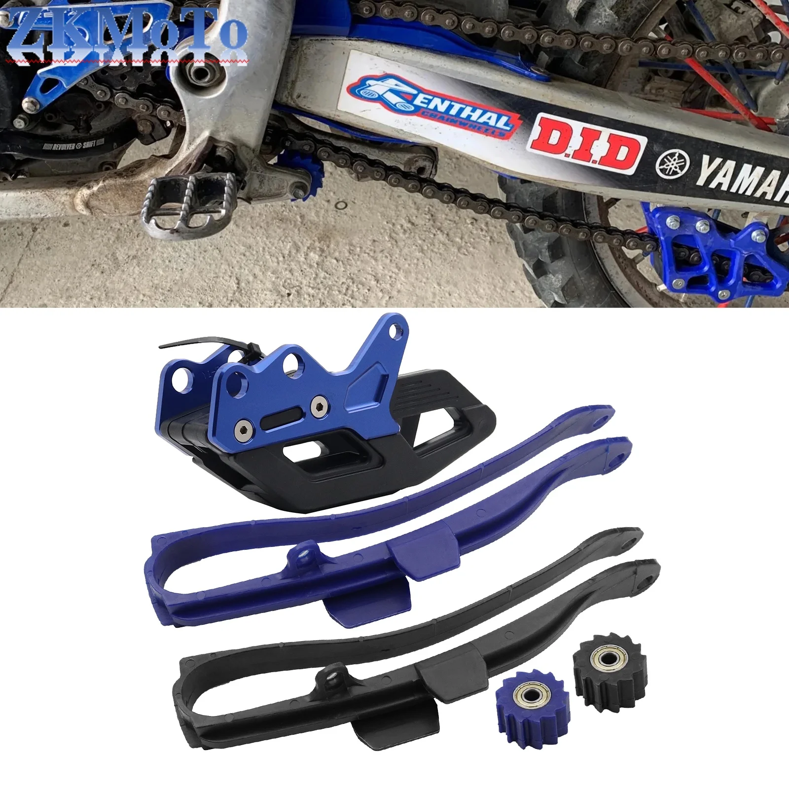 دليل منزلق سلسلة الدراجات النارية ، بكرة الذراع المتأرجة ، واقي ضرس مرشد لياماها YZ ، 250F 450F 250FX 450FX WR250F