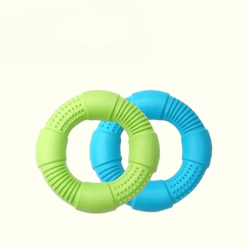 Dog Toy Soft Ring Lightweight Bite Resistant Interactive Grinding Teeth